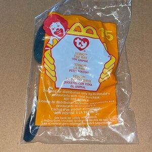 Sting The Ray Vintage New McDonald’s Happy Meal Ty‎ Teenie beanie Baby